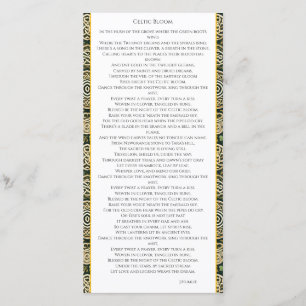 Keltische bloei bedankkaart