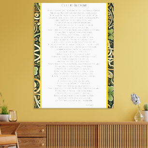 Keltische bloei canvas afdruk