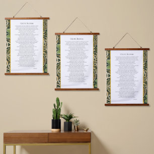 Keltische bloei hangend wandkleed