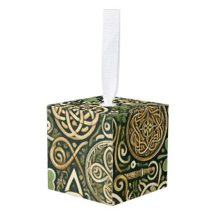 Keltische Bloei Kubus Ornament