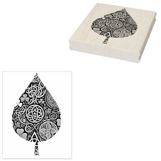 Keltische Bloei Rubberstempel (Gestempeld)