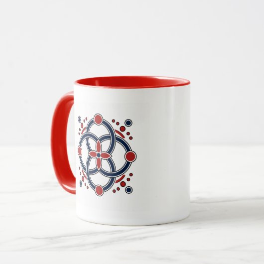 Keltische Bloom-ringen mok (Voorkant links)