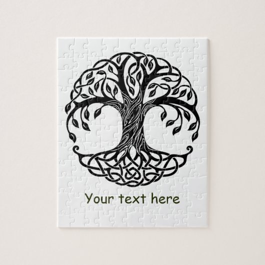 Keltische boom van het leven legpuzzel (Verticaal)