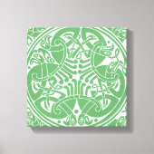 Keltische cirkel vogelpatroon u kiest kleur canvas afdruk (Voorkant)
