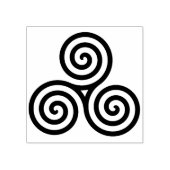 Keltische cirkels kunststempel 	rubberstempel (Afrduk)