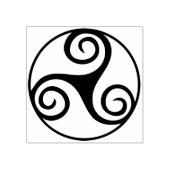 Keltische cirkels kunststempel 	rubberstempel (Afrduk)