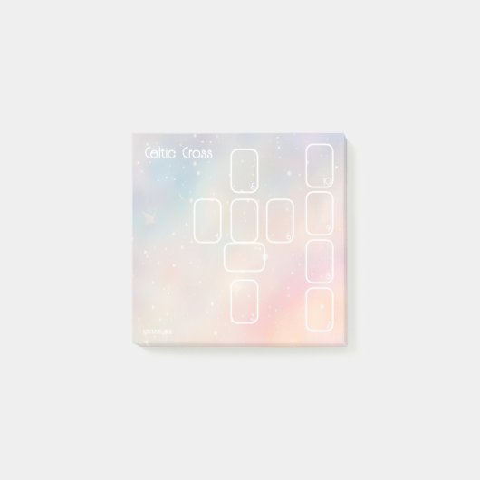 Keltische Cross Tarot Spread (klein, pastel) Post-it® Notes (Voorkant)