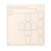 Keltische Cross Tarot Spread (medium, eenvoudig go Notitieblok (Voorkant)