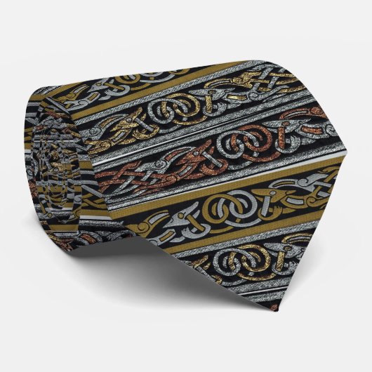 Keltische Design met Mannen Stropdas (Opgerold)