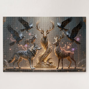 Keltische Dieren Totem Legpuzzel