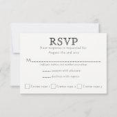 Keltische Distel Initiaal - RSVP - Zwart & Wit (Achterkant)