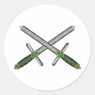 Keltische dolken ronde sticker