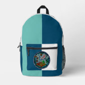 Keltische draak bedrukte rugzak (Voorkant)