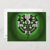 keltische draak briefkaart (Voorkant / Achterkant)