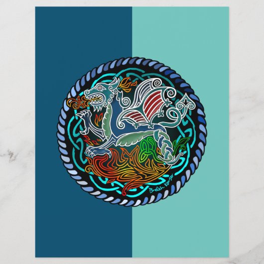Keltische draak flyer (Voorkant)