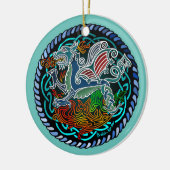 Keltische draak keramisch ornament (Links)