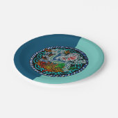 Keltische draak papieren bordje (Gekanteld)