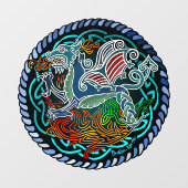 Keltische draak raamsticker (Vel)