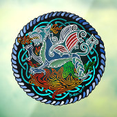 Keltische draak raamsticker (Vel 3)