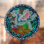 Keltische draak raamsticker (Vel 2)