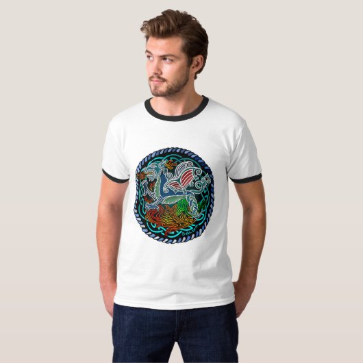 Keltische draak t-shirt (Voorkant volledig)