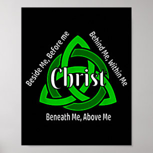 Keltische Drie-eenheid Kno Gebed St. Patrick Chris Poster