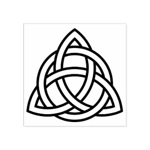 Keltische driehoek knoop Rubber stempel