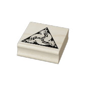 Keltische driehoek vogels Rubber stempel (Stempel)