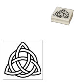 Keltische driehoekige knoop Rubber stempel (Gestempeld)