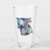 Keltische eenhoorn glas (Voorkant)