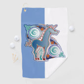 Keltische eenhoorn golfhanddoek (Insitu)