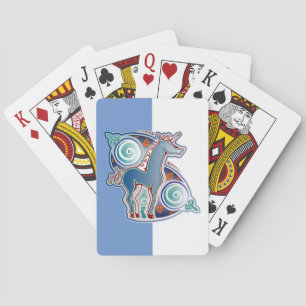 Keltische eenhoorn pokerkaarten