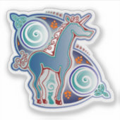 Keltische eenhoorn sticker (Voorkant)