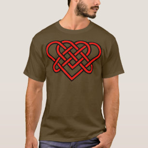 Keltische Eeuwige Liefdesknoop Romantisch Hart Roo T-shirt
