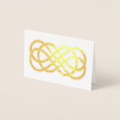 Keltische Eindeloze Knoop - blanco binnenkant Folie Kaarten (Voorkant)