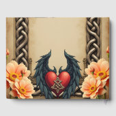 Keltische elegantie met een hart en vleugels. gastenboek (Achterkant)