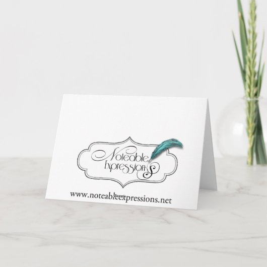 Keltische Eternity Knot Blauwgroen en Ivoor Dank u Bedankkaart (Achterkant)