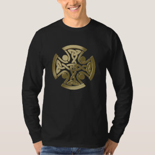Keltische gouden knoop t-shirt