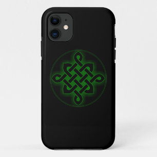 Keltische groene knoop mystieke Viking symbool spi iPhone 11 Hoesje