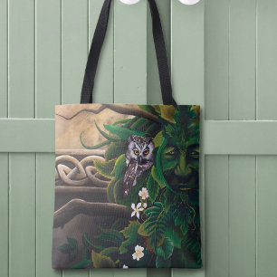 Keltische Groene Man Uil Draagtas