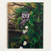 Keltische Groene Man Uil Planner (Voorkant)