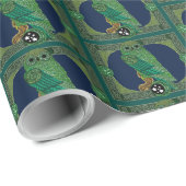 Keltische Groene Oil Cadeaupapier (Rol Hoek)