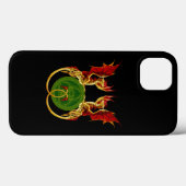 Keltische halve maan en draken Case-Mate iPhone case (Achterkant (horizontaal))
