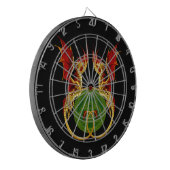 Keltische halve maan en draken dartbord (Voorkant Links)