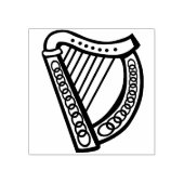 Keltische harp art stempel (Afrduk)