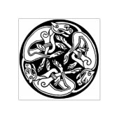 Keltische honden kunststempel rubberstempel (Afrduk)