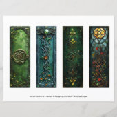 Keltische Ierse knoop Bladwijzer, Fantasy Bladwijz (Voorkant)