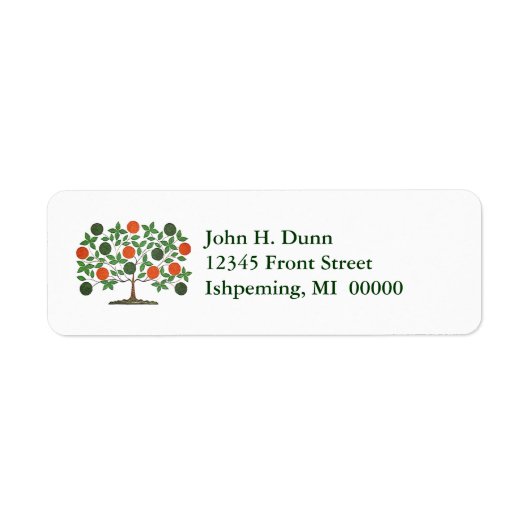 Keltische Ierse stamboom Groene & Oranje labels (Voorkant)
