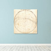 Keltische kaart canvas afdruk (Insitu (Houten vloer))