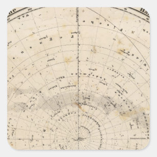 Keltische kaart vierkante sticker